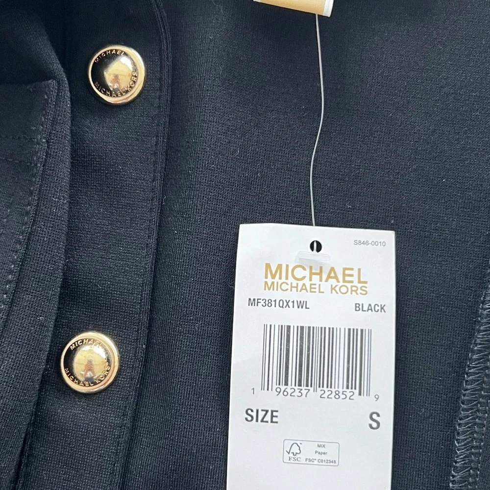 MICHAEL KORS Stretch Ponte Shirtdress Size S